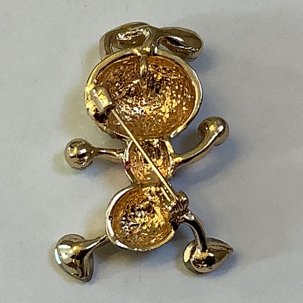 Pink and Blue Rhinestone Cartoon looking Ant Brooch/Pendant - Picture 3 of 7
